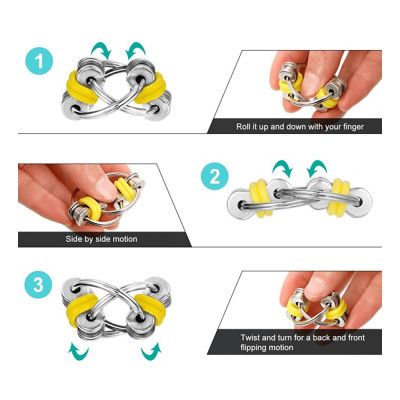 Flippy Chain Fidget Toy - Blå