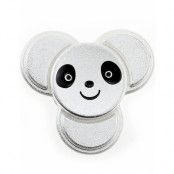 Liten Panda Deluxe Fidget Spinner - Silverfärgad
