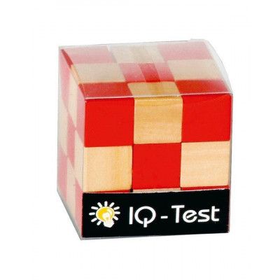 Orm-kub Röd/natur 3x3