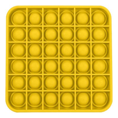 Pop It Fidget Toy - Kvadratisk Gul