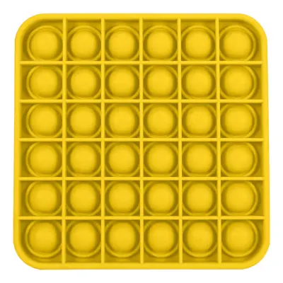 Pop It Fidget Toy - Kvadratisk Gul