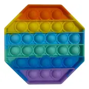 Pop It Fidget Toy - Oktagon Regnbåge