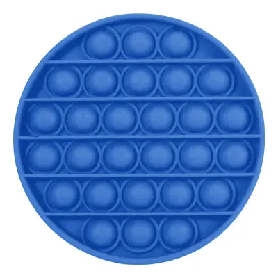 Pop It Fidget Toy - Rund Blå
