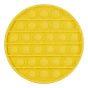Pop It Fidget Toy - Rund Gul
