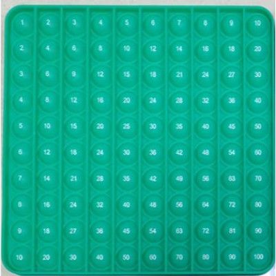 Pop it Plop Up Multiplikationstabellen Fidget 20cm Grön