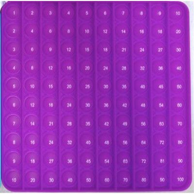 Pop it Plop Up Multiplikationstabellen Fidget 20cm Lila