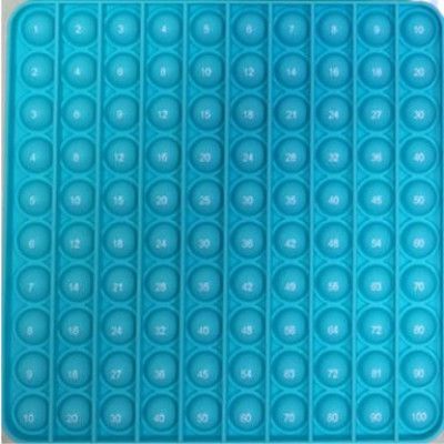 Pop it Plop Up Multiplikationstabellen Fidget 20cm Ljusblå