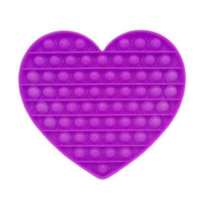 Pop it Plop Up XXL 20cm Glitter Hjärta Lila