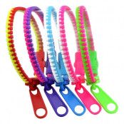 Zipper Bracelet Fidget Toy - Rosa/Vit