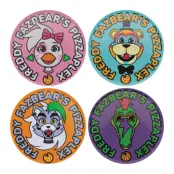 Five Nights At Fredddy's - 4 Embossed Metal Coasters