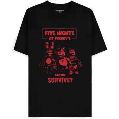 Five Nights At Freddy's - gaming T-shirt - Can You Survive - S XXL - för Herr - svart