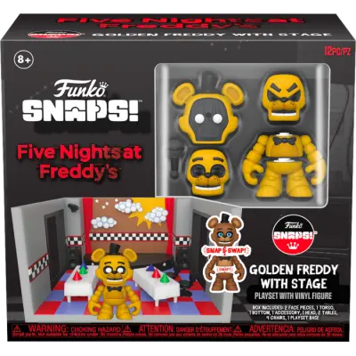 Five Nights At Freddys - Stage with Golden Freddy - Snap Playset Funko