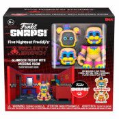 Snaps! figure Five Nights at Freddys Glamrock Freddy with Dressing Room