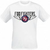 Foo Fighters T-shirt - Flash Wings - S XXL - för Herr - vit