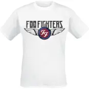 Foo Fighters T-shirt - Flash Wings - S XXL - för Herr - vit