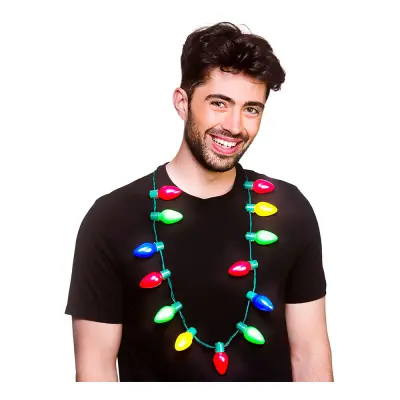 Halsband med Lampor Flerfärgad