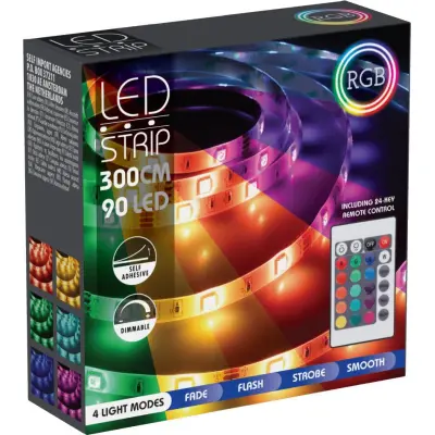 LED List 300cm 90LED RGB - Leksaksaffären -  Leksaksaffären