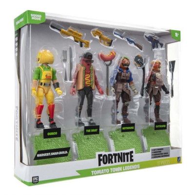 Fortnite Tomato Town Legends Figurer 4-Pack