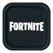 Svarta Pappersassietter Fortnite - 8-pack