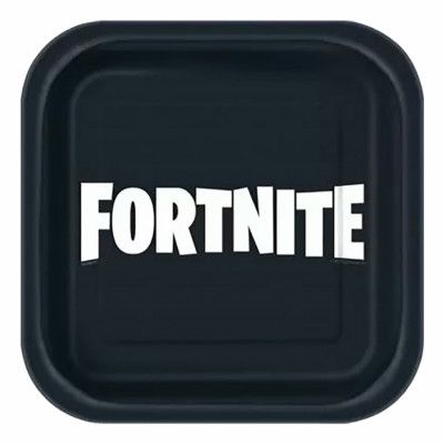 Svarta Pappersassietter Fortnite - 8-pack