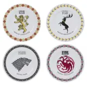 4st Porslinstallrikar 21cm - Game Of Thrones - Houses