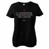 A Lannister Always Pays His Debts Girly Tee, T-Shirt