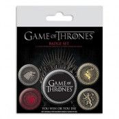 Game of Thrones Badges 5 st