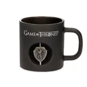 Game Of Thrones Lannister Spinning Logo Black Crystal Mug