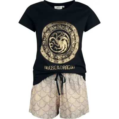 Game Of Thrones Pyjamas - House of the Dragon - S 3XL - för Dam - flerfärgad