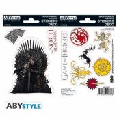 Game Of Thrones - Stickers - 16X11Cm / 2 Sheets - Stark/Sigils