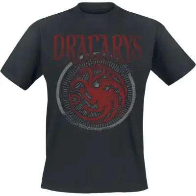 Game Of Thrones T-shirt - Dracarys - S XL - för Herr - svart