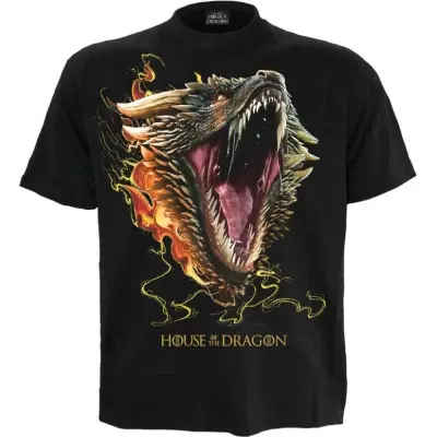 Game Of Thrones T-shirt - House of the Dragon - 2 - Drogon - S L - för Herr - svart