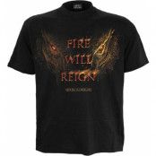 Game Of Thrones T-shirt - House of the Dragon - 2 - Fire Will Reign - S XXL - för Herr - svart