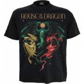 Game Of Thrones T-shirt - House of the Dragon - 2 - Tri Dragons - S XXL - för Herr - svart