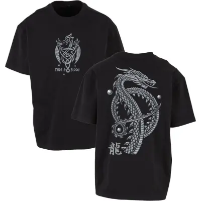 Game Of Thrones T-shirt - House of the Dragon - Fire & Blood Dragon - M 3XL - för  svart