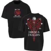 Game Of Thrones T-shirt - House of the Dragon - Fire & Blood Houses Emblems - M 3XL - för  svart