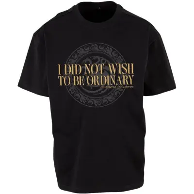 Game Of Thrones T-shirt - House of the Dragon - I Did Not Wish To Be Ordinary - M 3XL - för  svart