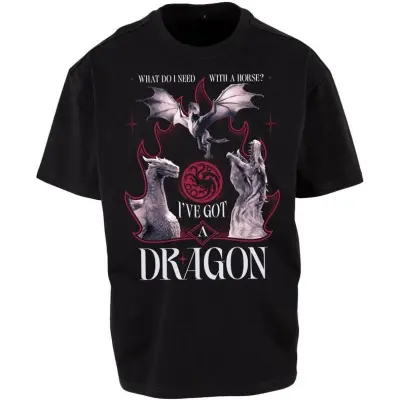 Game Of Thrones T-shirt - House of the Dragon - I´ve Got A Dragon - M 3XL - för  svart