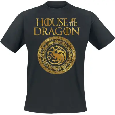 Game Of Thrones T-shirt - House of the Dragon - Ornament Sigil - S 3XL - för Herr - svart