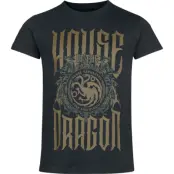 Game Of Thrones T-shirt - House of the Dragon - S 3XL - för Herr - svart