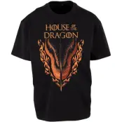 Game Of Thrones T-shirt - House of the Dragon - Sword And Dragon Head - M 3XL - för  svart