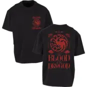 Game Of Thrones T-shirt - House of the Dragon - The Blood Of The Dragon - M 3XL - för  svart