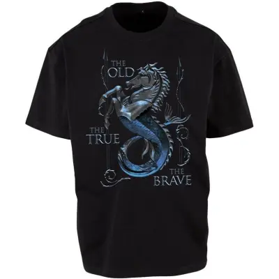 Game Of Thrones T-shirt - House of the Dragon - The Old The True The Brave - M 3XL - för  svart