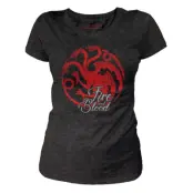 Game Of Thrones - T-Shirt Targaryen Fire & Blood - Girl (S)