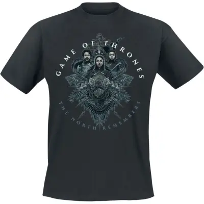 Game Of Thrones T-shirt - The North Remembers - S XXL - för Herr - svart