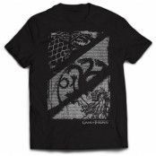Game of Thrones - T-Shirt Wolf, Dragon & Lion