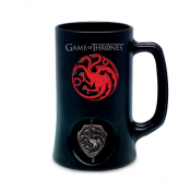 Game Of Thrones Targaryen Spinning Logo Black Stein