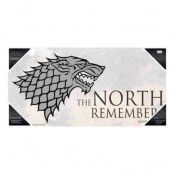 Game of Thrones The North Remember glass poster