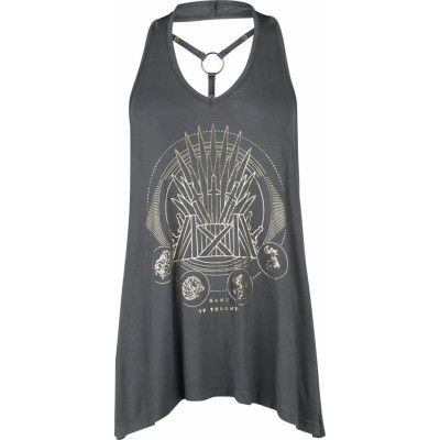 Game Of Thrones Topp - Iron Throne - S XXL - för Dam - skiffer