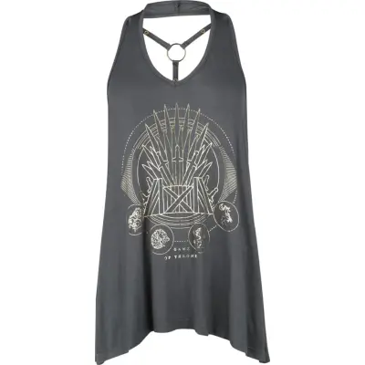 Game Of Thrones Topp - Iron Throne - S XXL - för Dam - skiffer